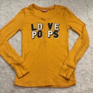💋Yellow long sleeve henly